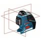 Bosch - Linienlaser GLL 3-80 P, mit Universalhalterung BM 1, Laserzieltafel, L-BOXX