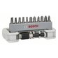 Bosch - Schrauberbit-Set Extra-Hart, 11-teilig, PH, PZ, T, S, 25mm, Bithalter