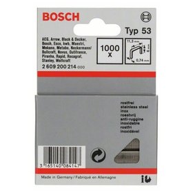 Bosch - Feindrahtklammer Typ 53 rostfrei 11,4x0,74x6mm 1.000er-Pack