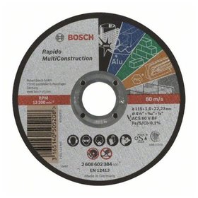 Bosch - Trennscheibe gerade Rapido Multi Construction ACS 60 V BF, 115mm, 22,23mm, 1,0