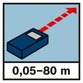 Bosch - Laser-Entfernungsmesser GLM 80, mit Messschiene R 60