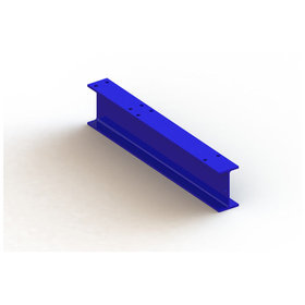 META® - Einfachfuß Krag.reg. 800x64mm IPE 120 RAL 5010 enzianblau angeschraubt