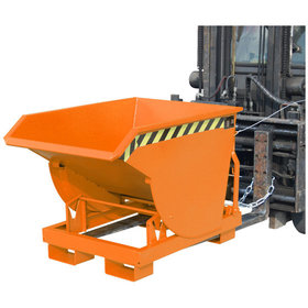 BAUER - Kippbehälter Abrollsystem 0,3m³, 1140 x 820 x 815mm, lackiert orange