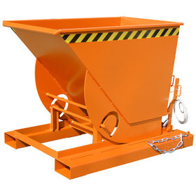 BAUER - Kippbehälter Abrollsystem 0,5m³, 1420 x 1008 x 1070, lackiert orange