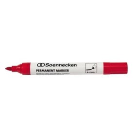 Soennecken - Permanentmarker 3108 1-4mm Keilspitze rot