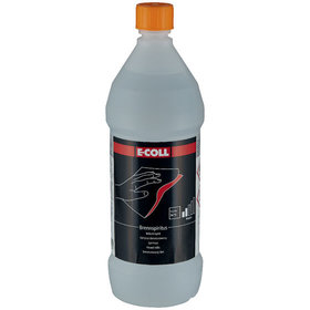 E-COLL - Brennspiritus silikonfrei, Ethylalkohol, 94% Vol. 1 L Dose