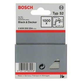 Bosch - Flachdrahtklammer Typ 52 12,3x1,25x6mm 1.000er-Pack