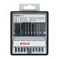 Bosch - 10-tlg. Stichsägeblatt-Set, Robust Line, Speciality Materials, T-Schaft