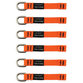 ergodyne - Gewebe Tool Tails, 6er-Pack Squids 3700, M, orange