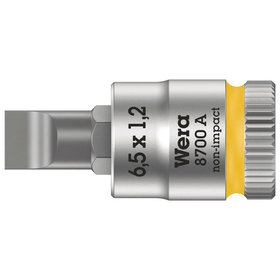 Wera® - Schraubendrehereinsatz Schlitz 8700 A FL mit Rändelung 6,3mm / 1/4" 1,2x6,5x28mm