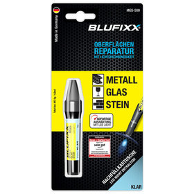 Blufixx - Reparaturgel Nachfüllpatrone Typ für MGS Metall, Glas, Stein, farblos