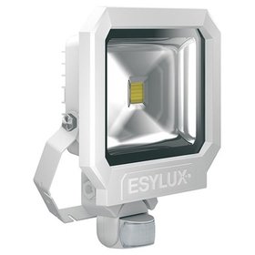 ESYLUX - LED-Strahler 50W OFL/AFL SUN 3000K 1LED 4000lm IP65 ws mt Konv breitstrahlend