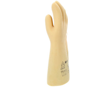 KSTOOLS® - Elektriker-Schutzhandschuh mit Schutzisolierung, Größe 10, Klasse 4, weiß
