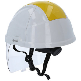 KSTOOLS® - Arbeits-Schutzhelm mit Gesichtsschutz, gelb