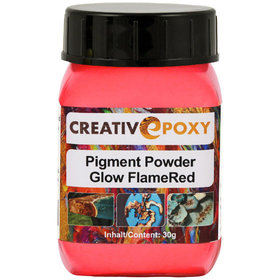 CreativEpoxy - Pigment Powder Glow FlameRed, 30 g