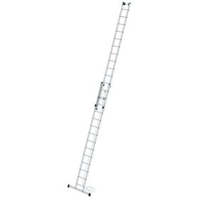 MUNK Günzburger Steigtechnik - Seilzugleiter Aluminium, 2x14 Sprossen, L ausgef. 4180mm, L eingef. 7220mm